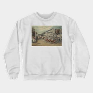 Racing - Grand Stand, Goodwood - Coming in for the Gold Cup by Charles Hunt Crewneck Sweatshirt